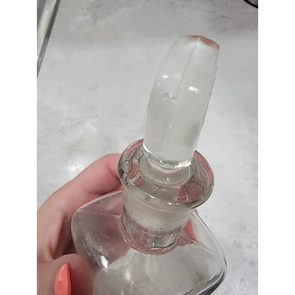 Stearns Fine Perfumes Empty Bottle Iridescent White Rose C1890s